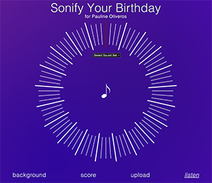 Sonify Your Birthday